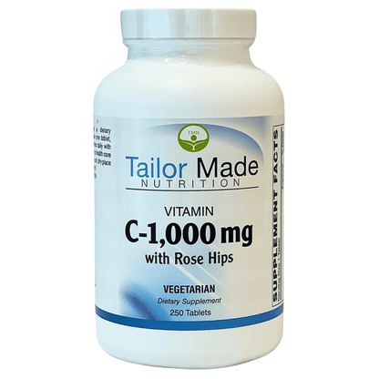 Vitamin C 1000mg with Rose Hips 250 Vegetarian Tablets