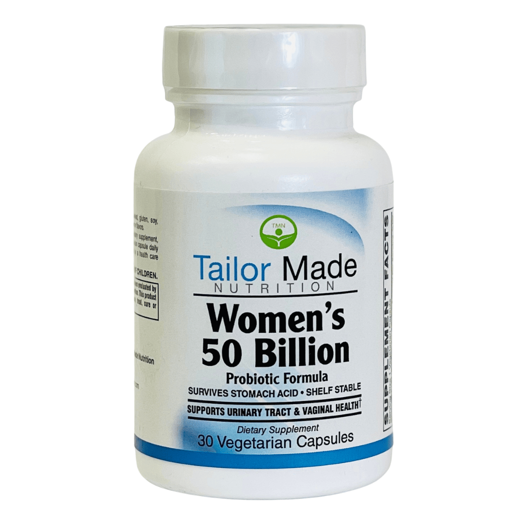 A shelf-stable, high-potency, proprietary blend containing 50 billion viable cells per capsule and designed especially for women.