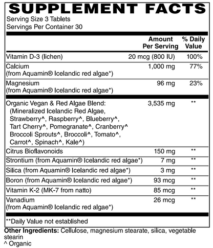 Algae Based Calcium 1000 mg 90 Tablets