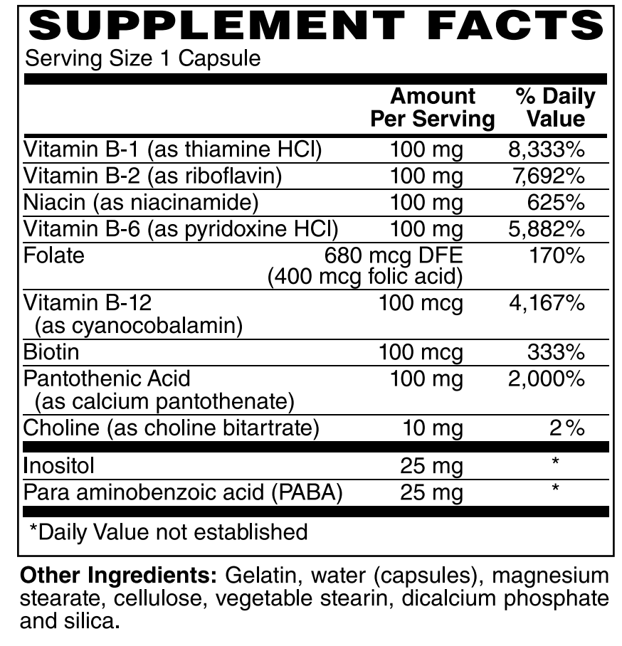 B Complex 100 Capsules