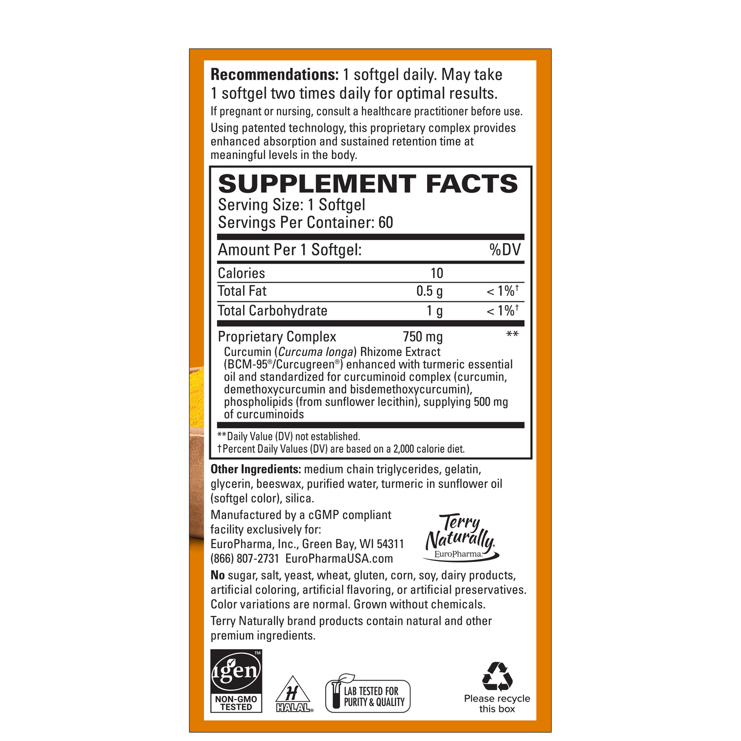 Curamed 750 mg  60 SG