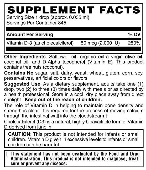 Vitamin D3 2000 IU Drops
