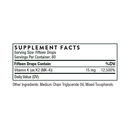 Vitamin K2  1 fl oz