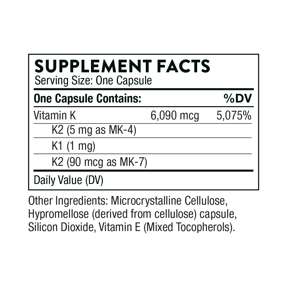 Vitamin K  60 Caps