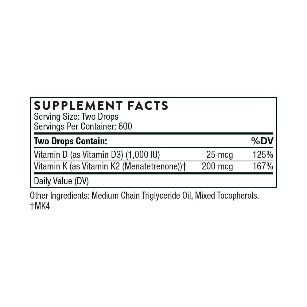 Vitamin D3/K2  1 fl oz