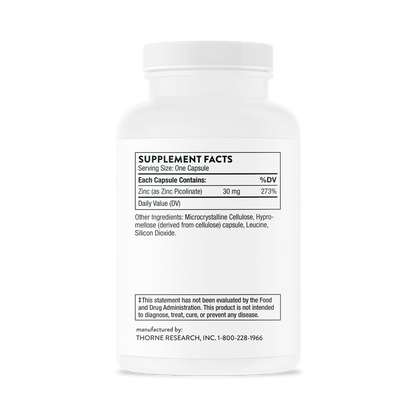 Zinc Picolinate 30 mg  180 Caps