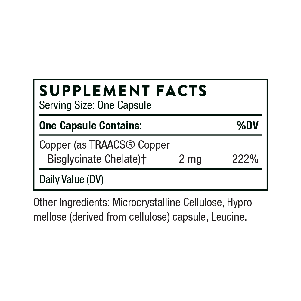 Copper Bisglycinate  60 Caps