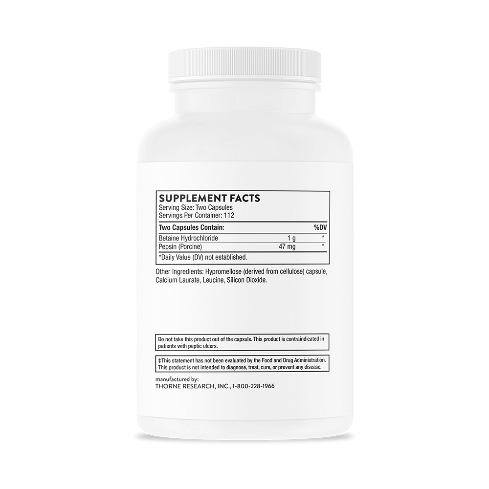 Betaine Hcl+ Pepsin  225 Caps