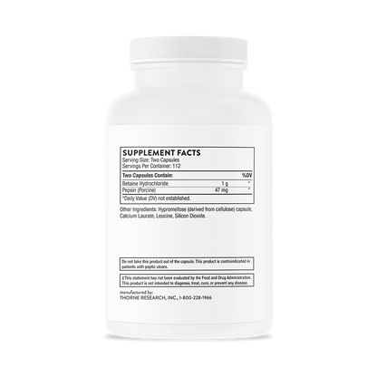 Betaine Hcl+ Pepsin  225 Caps