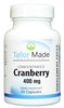 Concentrated cranberry uses the Cran-Max® brand of concentrate, which has been shown to be useful for urinary health in clinical studies. Each capsule contains 400mg of 100% cranberry fruit solids, equal to 8oz of liquid cranberry concentrate. Providing the whole cranberry ensures a full spectrum of phytonutrients and other bioactive compounds that provide specific health benefits.