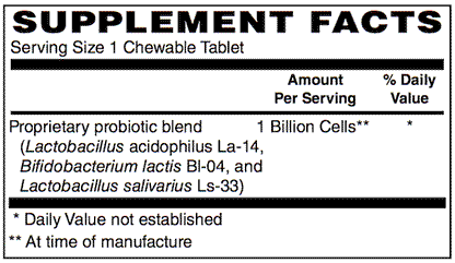 Children's Acidophilus 60 Chewable Tab