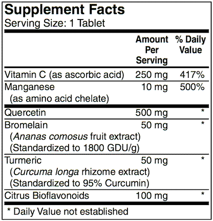 Quercetin 500 Plus 50 Tabs