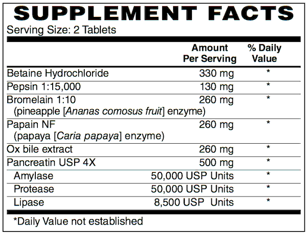 Superzymes - 180 Tabs