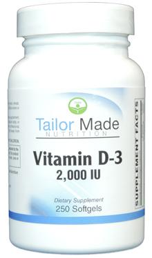 Vitamin D3 2000 IU 250 Softgels